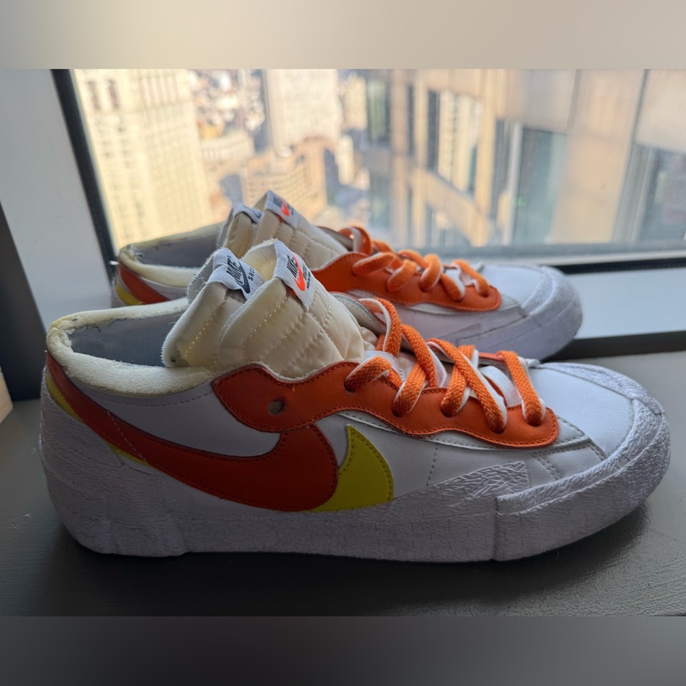 Nike Bright Orange and White Sneakers - No Box